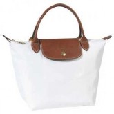 Sacs A Main Magasin Longchamp Paris soldes pas cher Sequoia Le Pliage Blanc